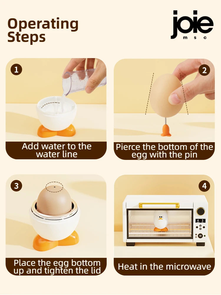 Eggy - Cuiseur à Oeuf Dur au Micro-ondes