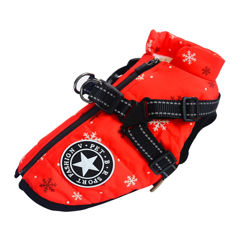 Doudoune pour Chiens avec Harnais Intégré - Jusquà 5XL