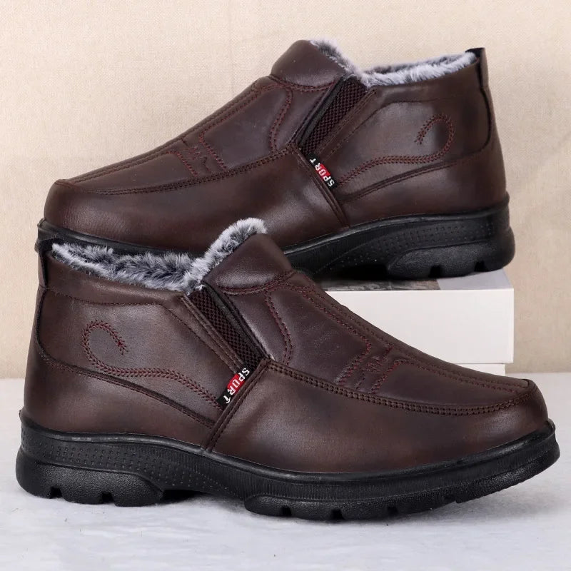 Bottines Mode Imperméables avec Doublure Épaisse