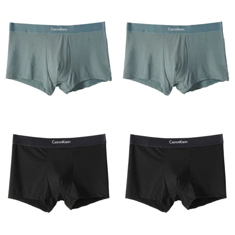 Lot de 4 Boxers Homme avec Élasthanne – Extensibles, Respirants & Confortables