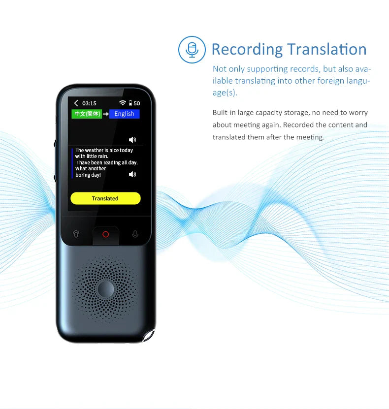 Traducteur intelligent audio portable - 138 langues