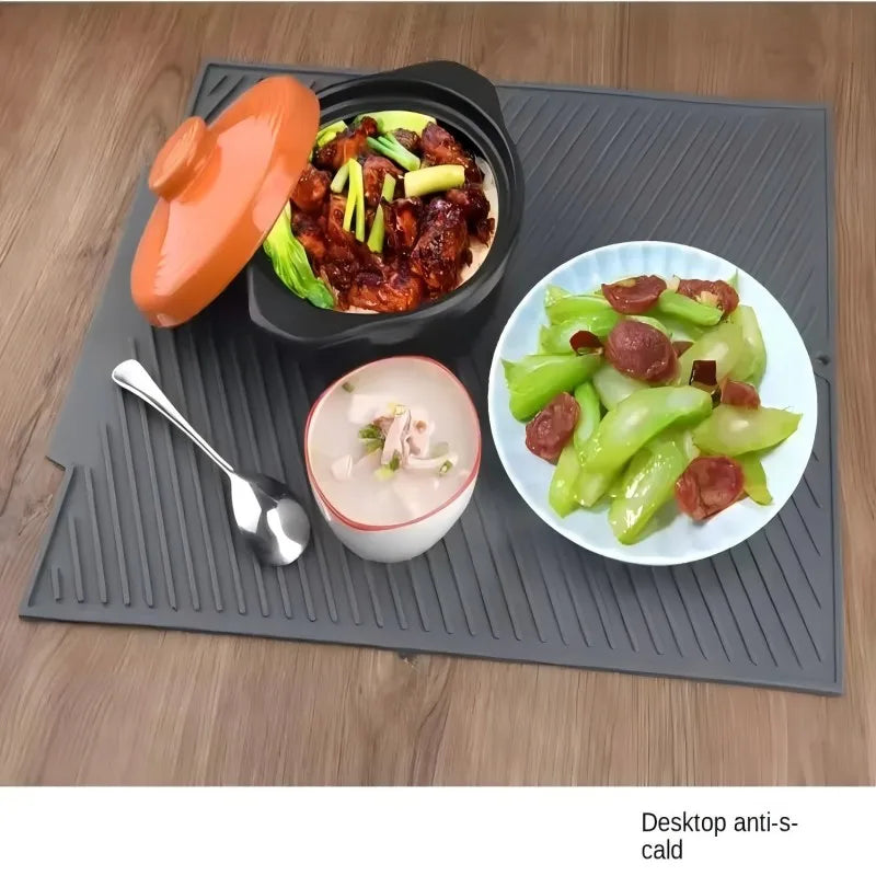 Tapis de Séchage en Silicone Multi-Usage