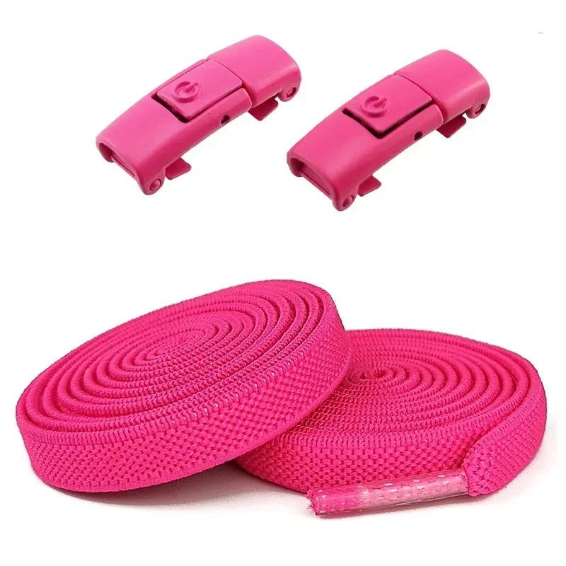 Lacets Élastiques Sans Nœuds 100CM avec Fermoirs Rapides Pour Baskets et Chaussures – 16 Couleurs