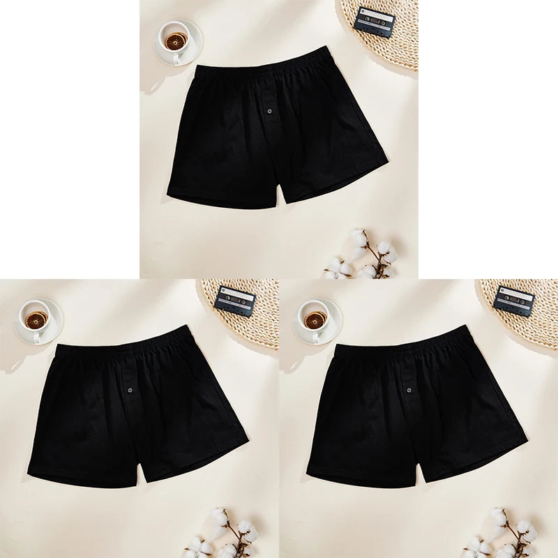 Lot de 3 Boxers Homme en Coton et Élasthanne – Doux, Respirants et Sans Couture