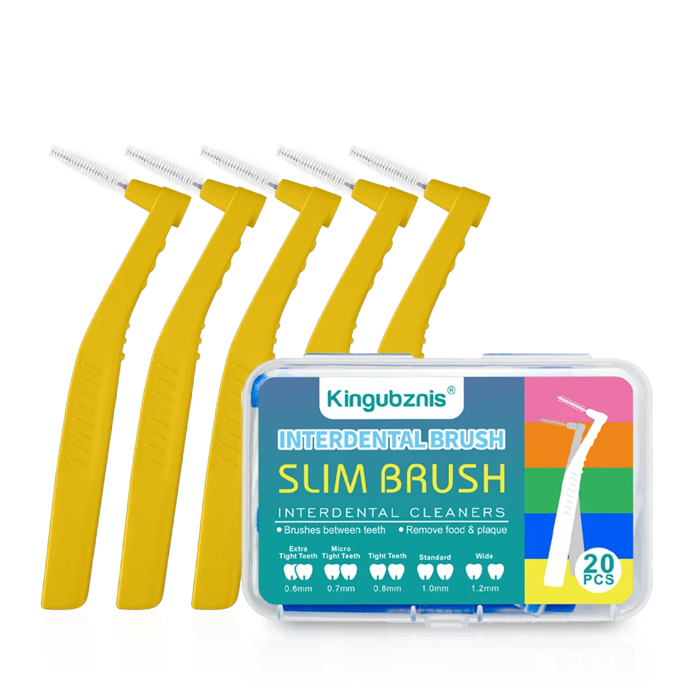 Lot de 20 Brossettes Interdentaires – Poils Souples & Capuchon Anti-Poussière – Nettoyage Dentaire & Appareils Orthodontiques