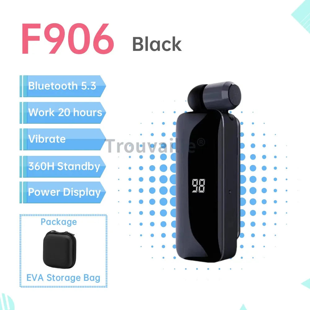 Kit Mains Libres Bluetooth avec Écouteurs rétractables