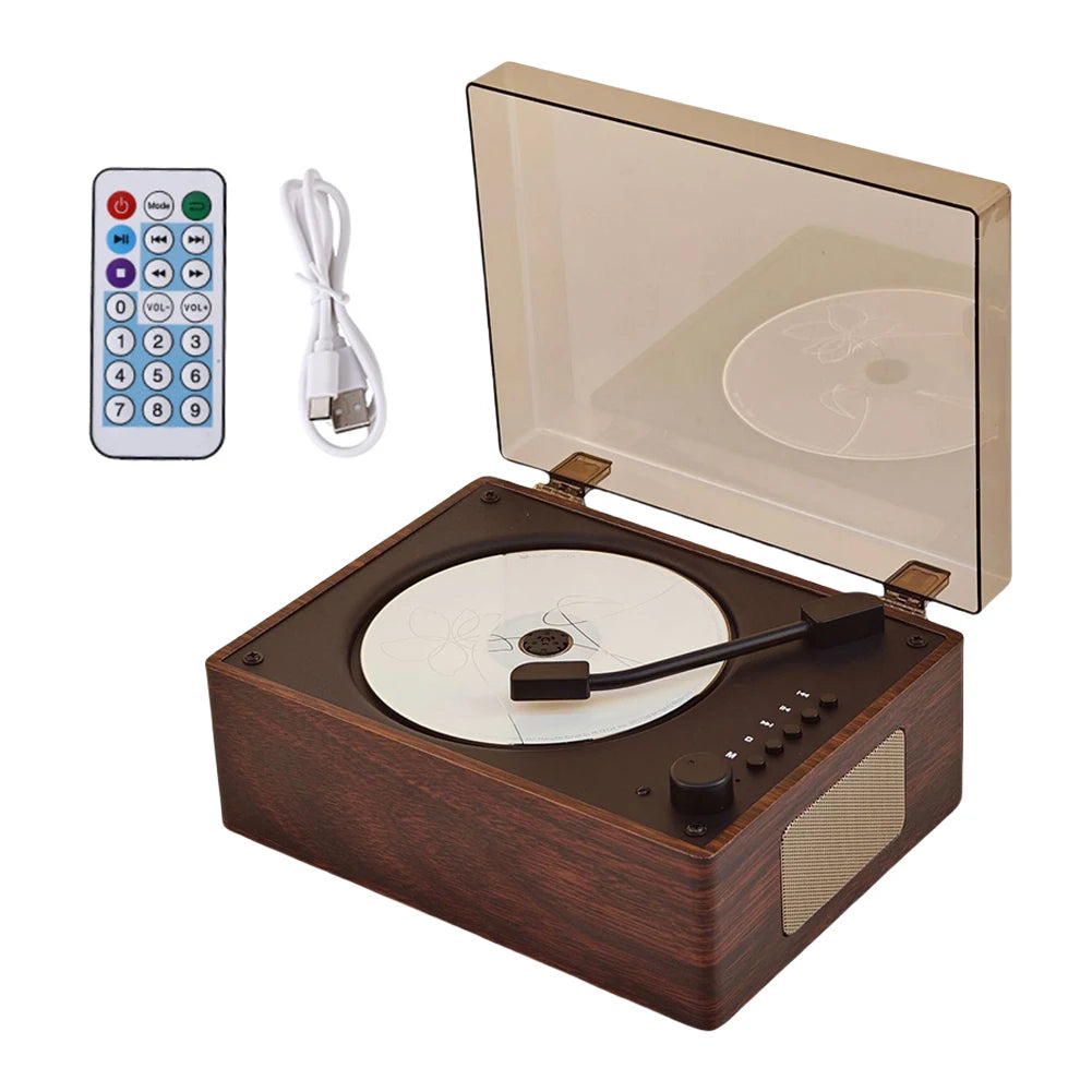 Tourne Disque Vintage Bluetooth 5.0 avec Télécommande