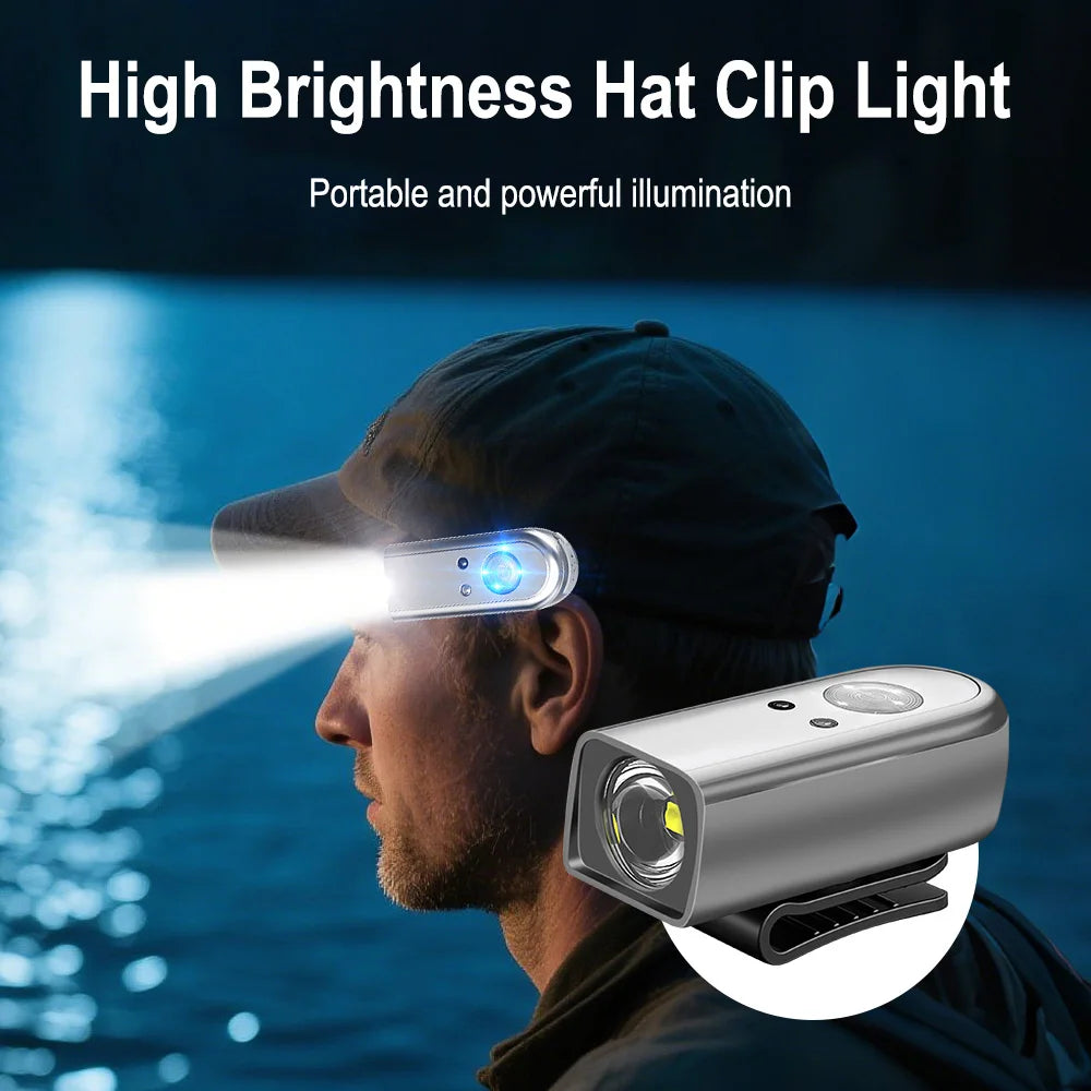 Lampe Frontale LED Rechargeable Détection Mouvement