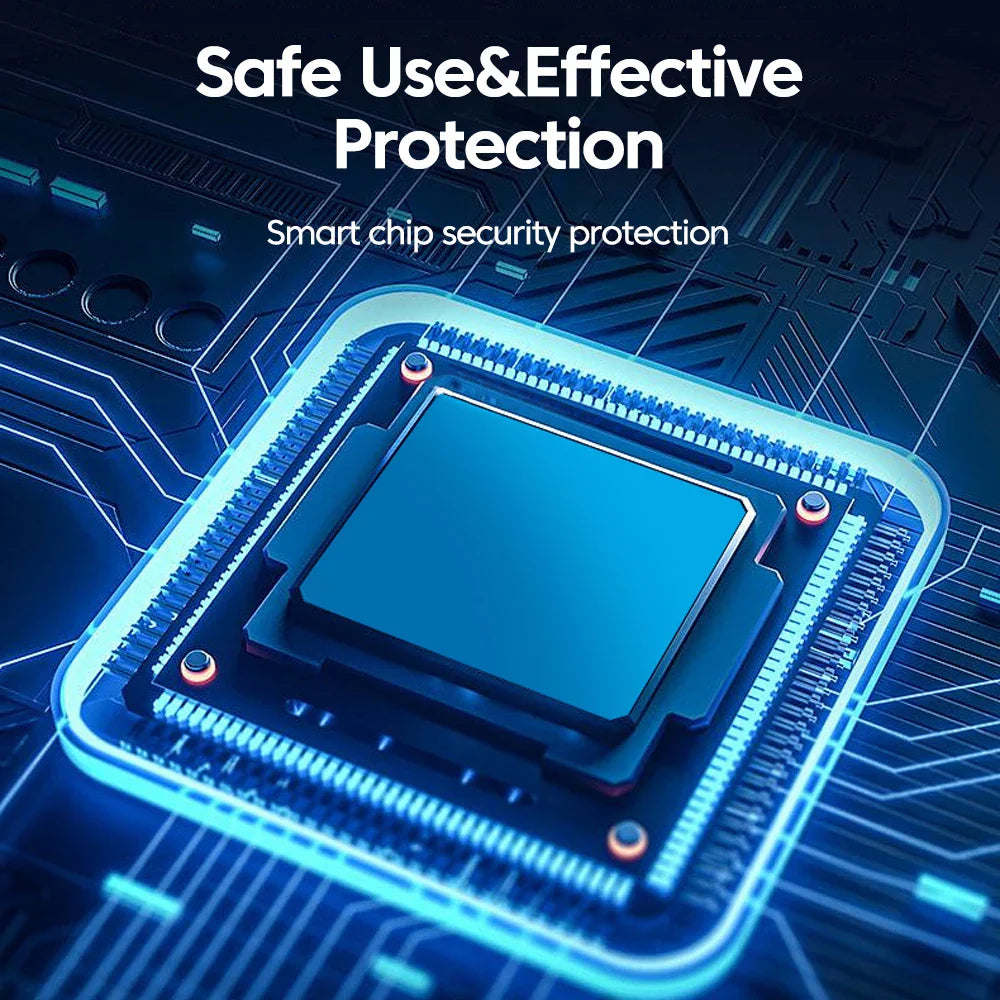 Chargeur Rapide 65W 2 Ports + Câble Rétractable