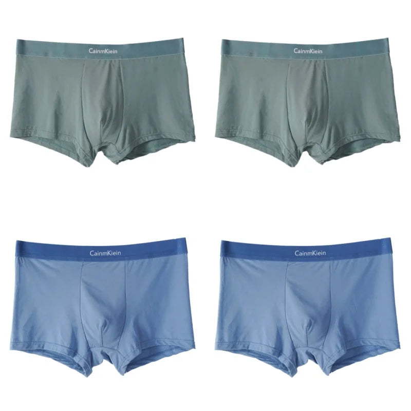 Lot de 4 Boxers Homme avec Élasthanne – Extensibles, Respirants & Confortables