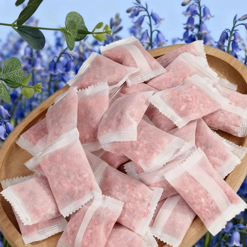 Lot de 100 Sachets Parfumés à la Rose pour Maison – Désodorisants Longue Durée pour Armoire, Placard, Valise...