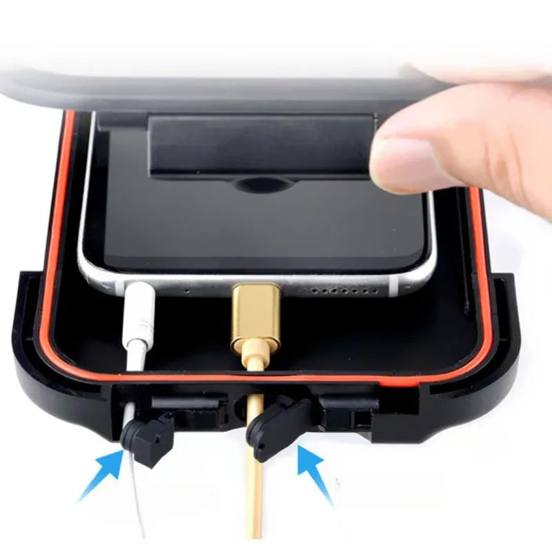 Support Téléphone Étanche Moto et Vélo – Fixation Universelle Rotative 360° pour Smartphone et GPS
