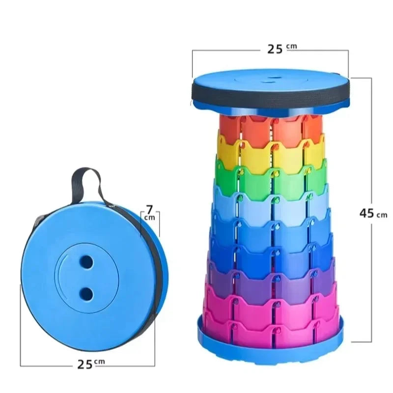 Tabouret Télescopique Réglable – Léger & Pliable