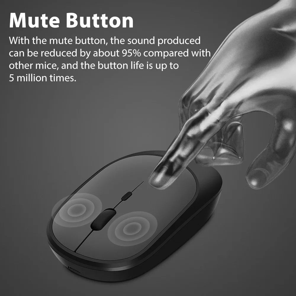 Souris sans-fil Bluetooth - Ultra Silencieuse