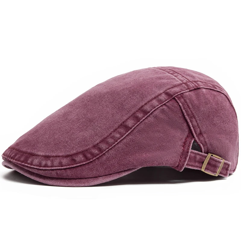 Béret Vintage en Denim Réglable Homme
