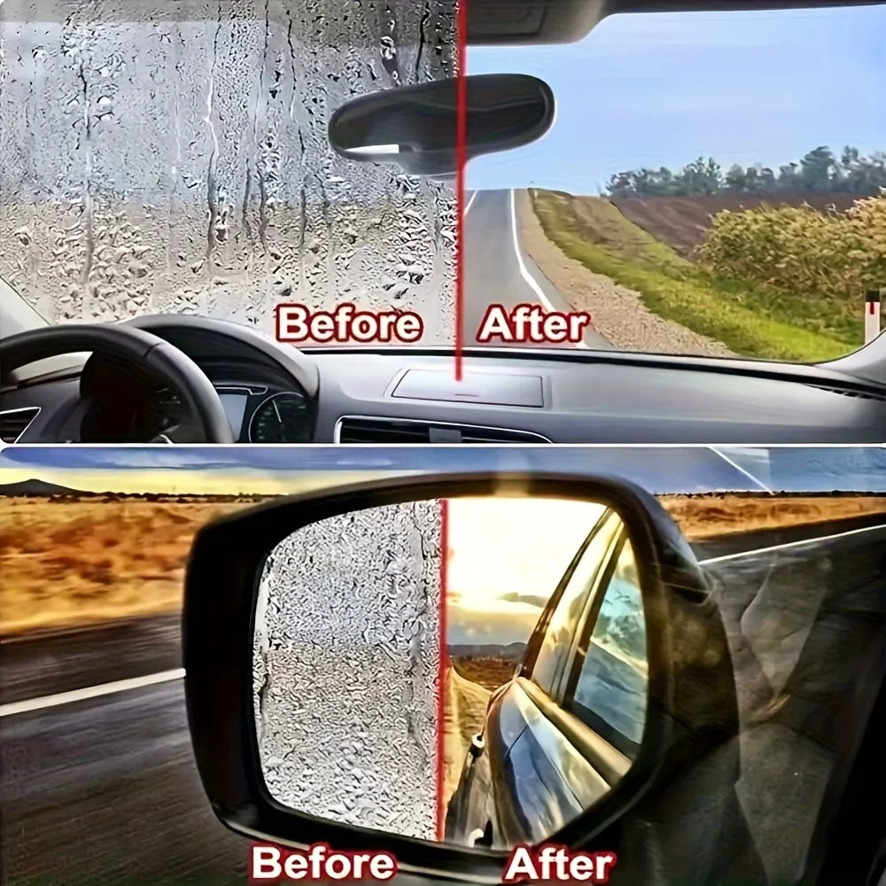 Liquide Concentré de Traitement Hydrophobe pour Pare-Brise – Protection Anti-Pluie, Anti-Buée et Clarté Longue Durée