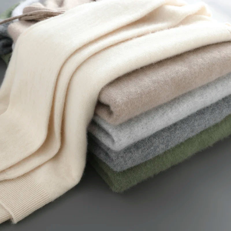 Pull à Capuche 100% Laine Mérinos Homme - 12 Couleurs