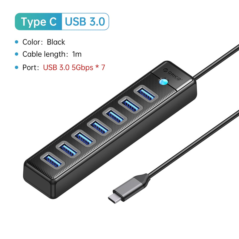 Multiprise 7 ports USB