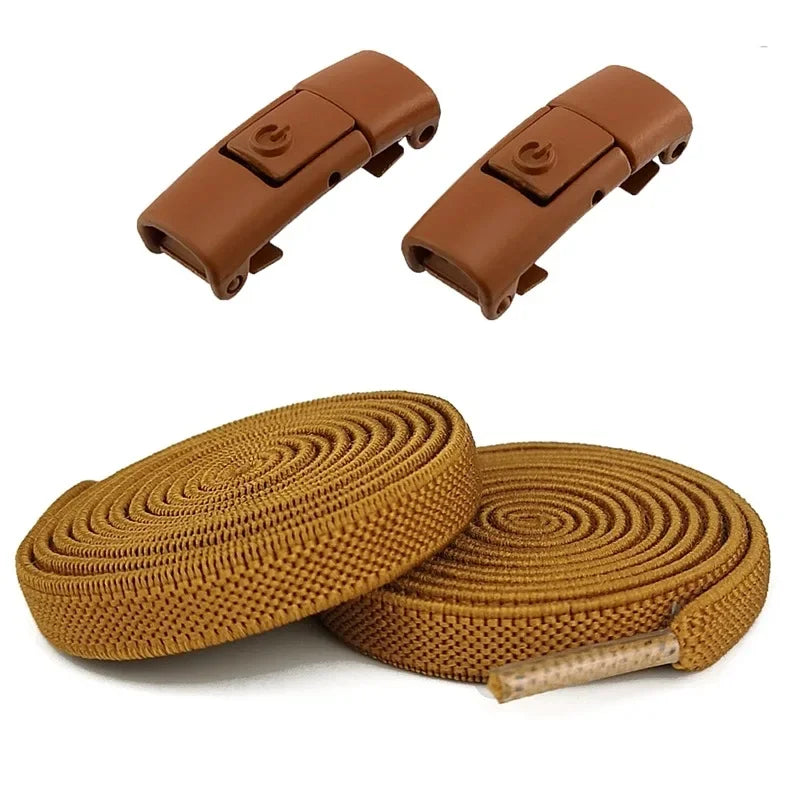 Lacets Élastiques Sans Nœuds 100CM avec Fermoirs Rapides Pour Baskets et Chaussures – 16 Couleurs