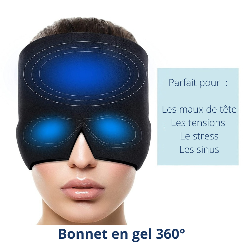 Bonnet en gel anti maux de tête