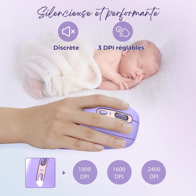 Ratón inalámbrico ergonómico para aliviar el dolor