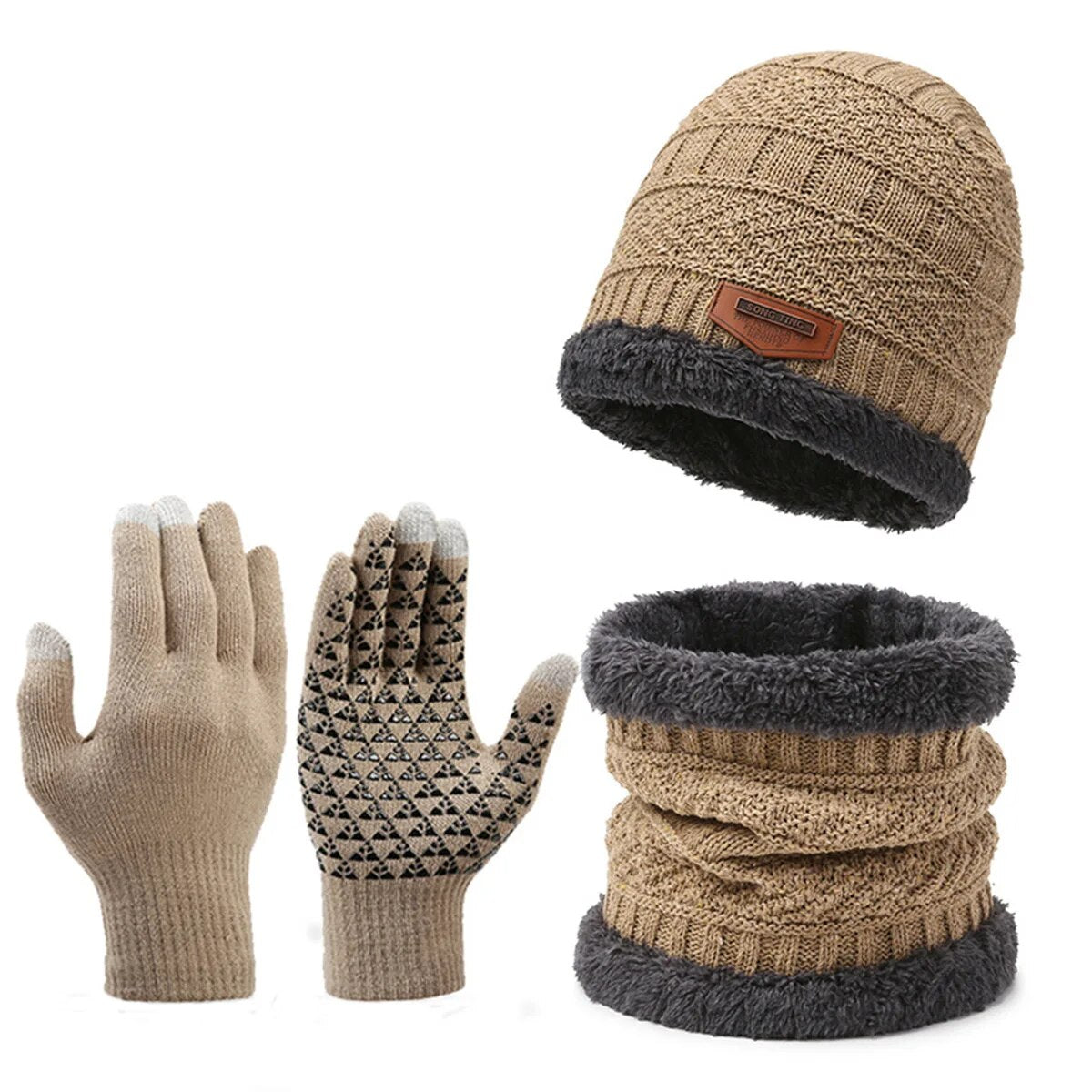 Pack Hiver Grand froid - Bonnet, Cache cou et Gants