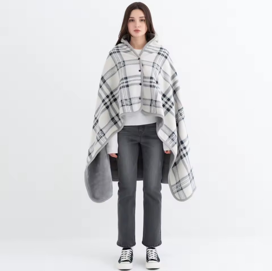 Châle Plaid 2 en 1 - Chaleur et Douceur