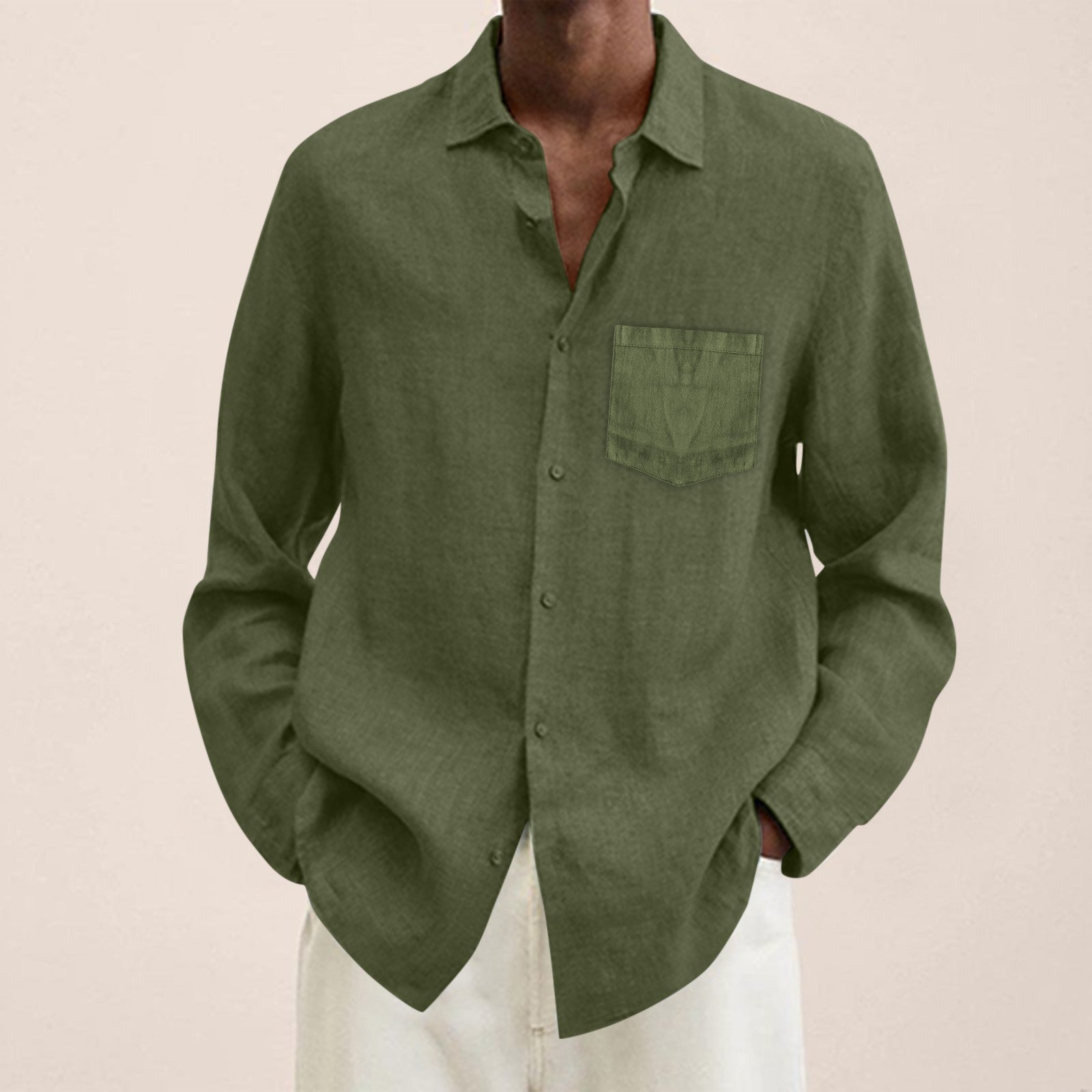 Kaki / S,Kaki / M,Kaki / L,Kaki / XL,Kaki / XXL,Kaki / XXXL,Kaki / 4XL