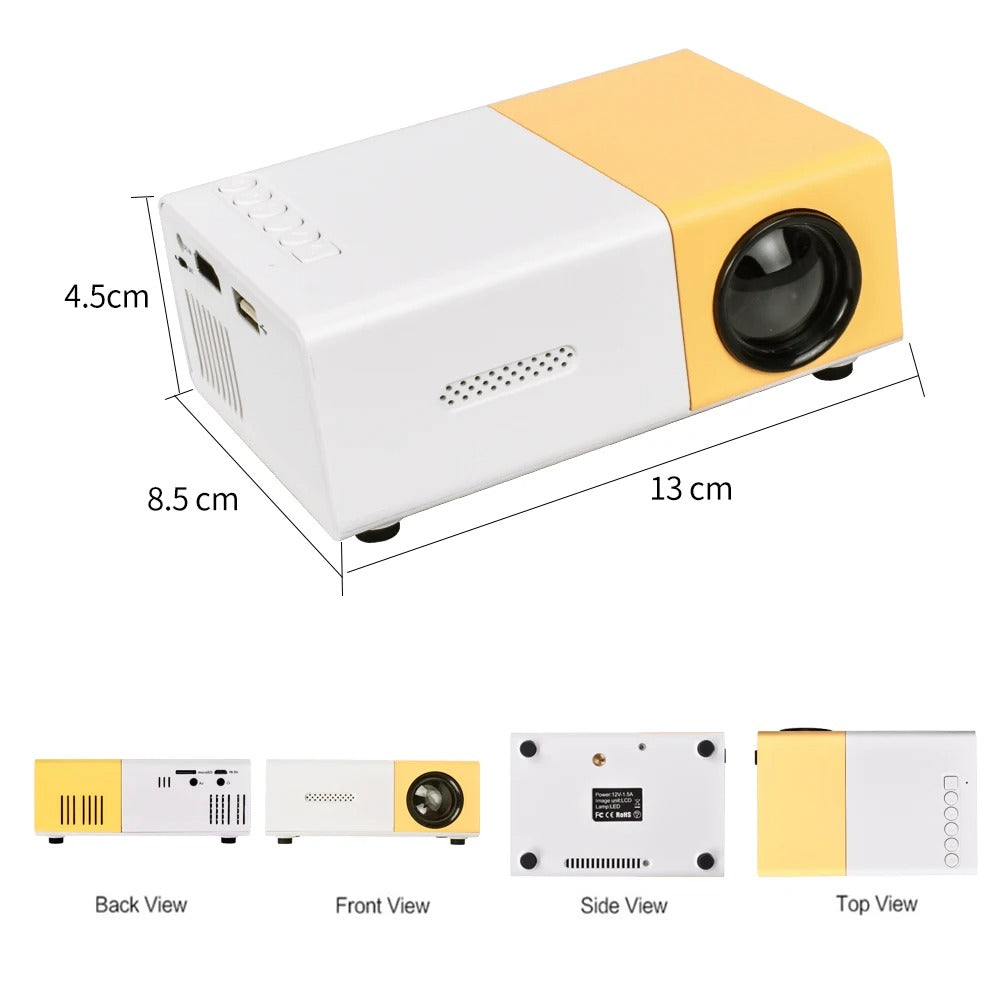 Mini Projecteur de Home Cinéma 300 Lumens