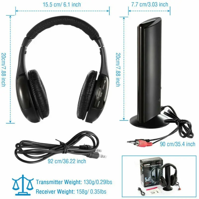 Casque sans fil pour télévision et toute source audio - Livraison offerte