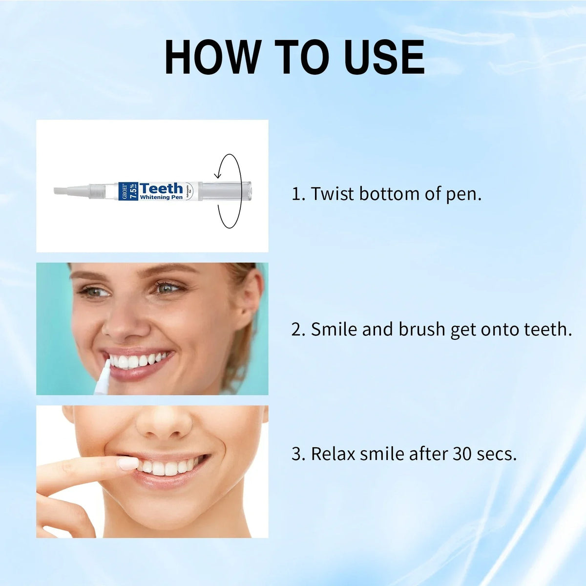 Lápiz blanqueador dental