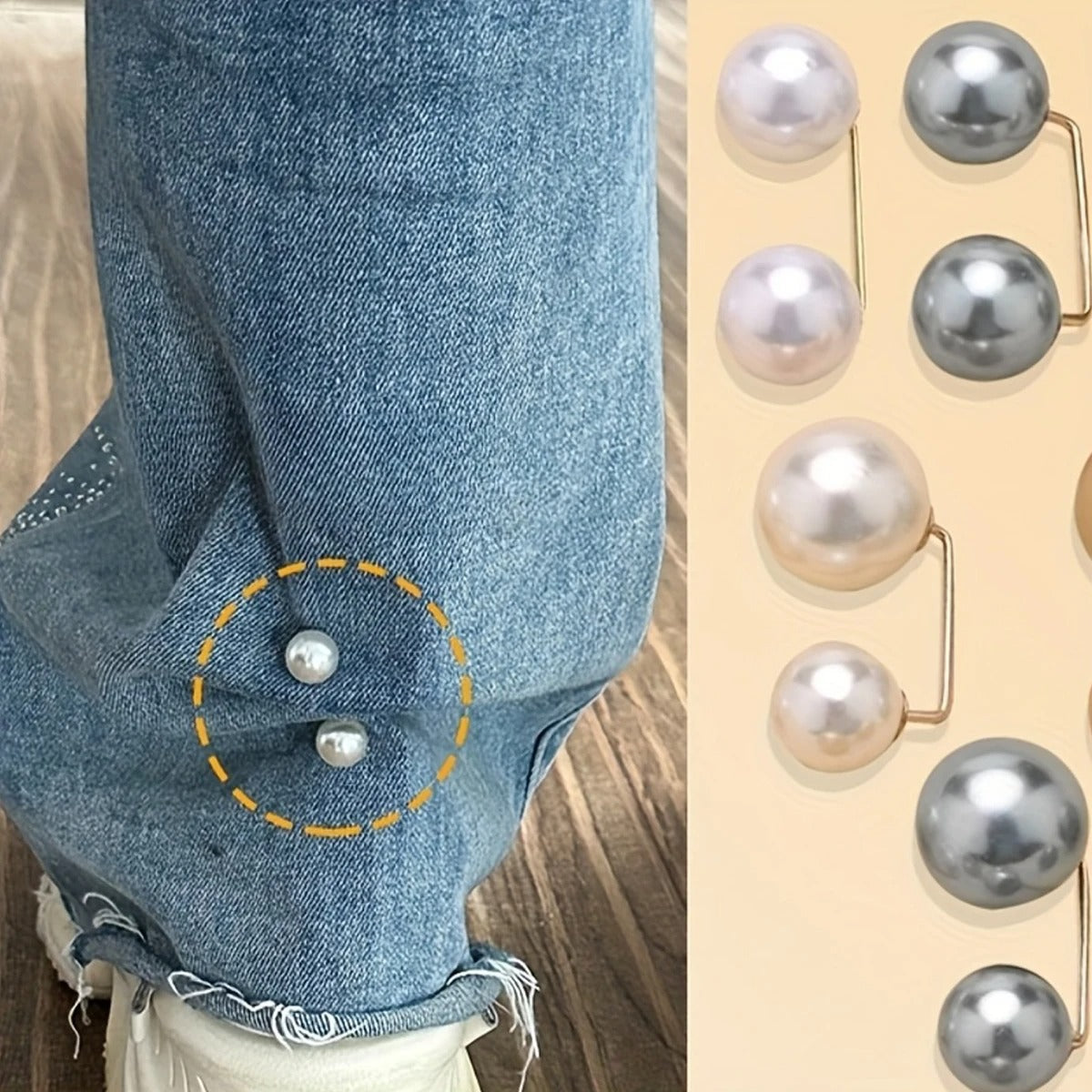 Broches en perle pour décolleté