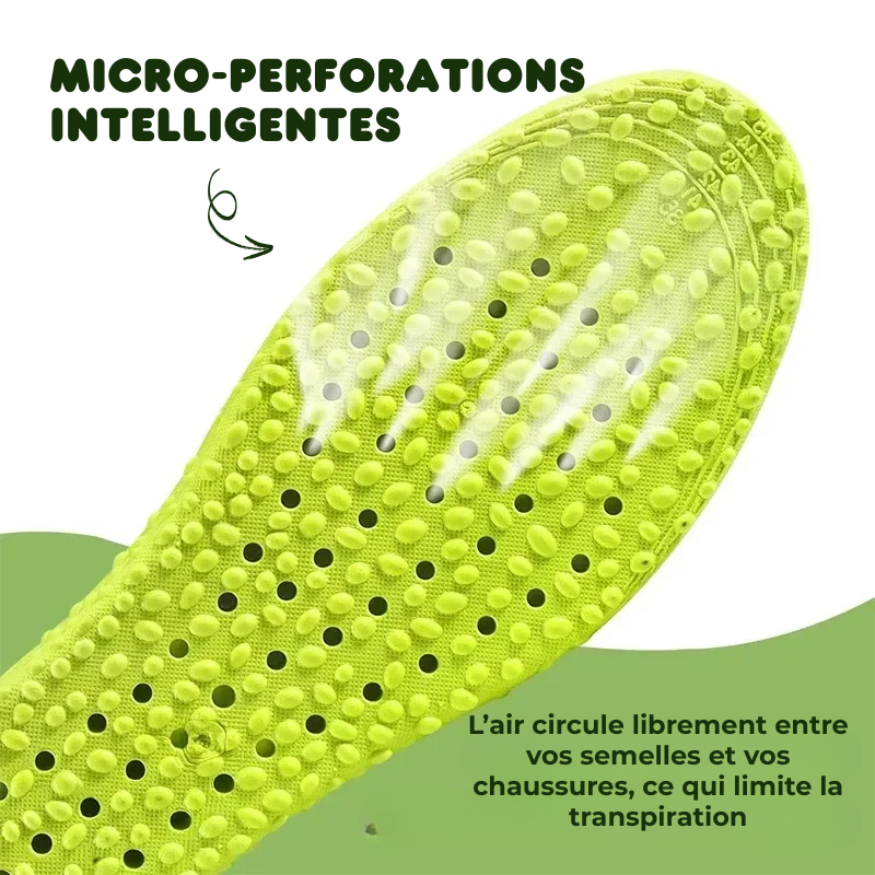 Semelles Orthopédiques Respirantes à Coussin d’Air