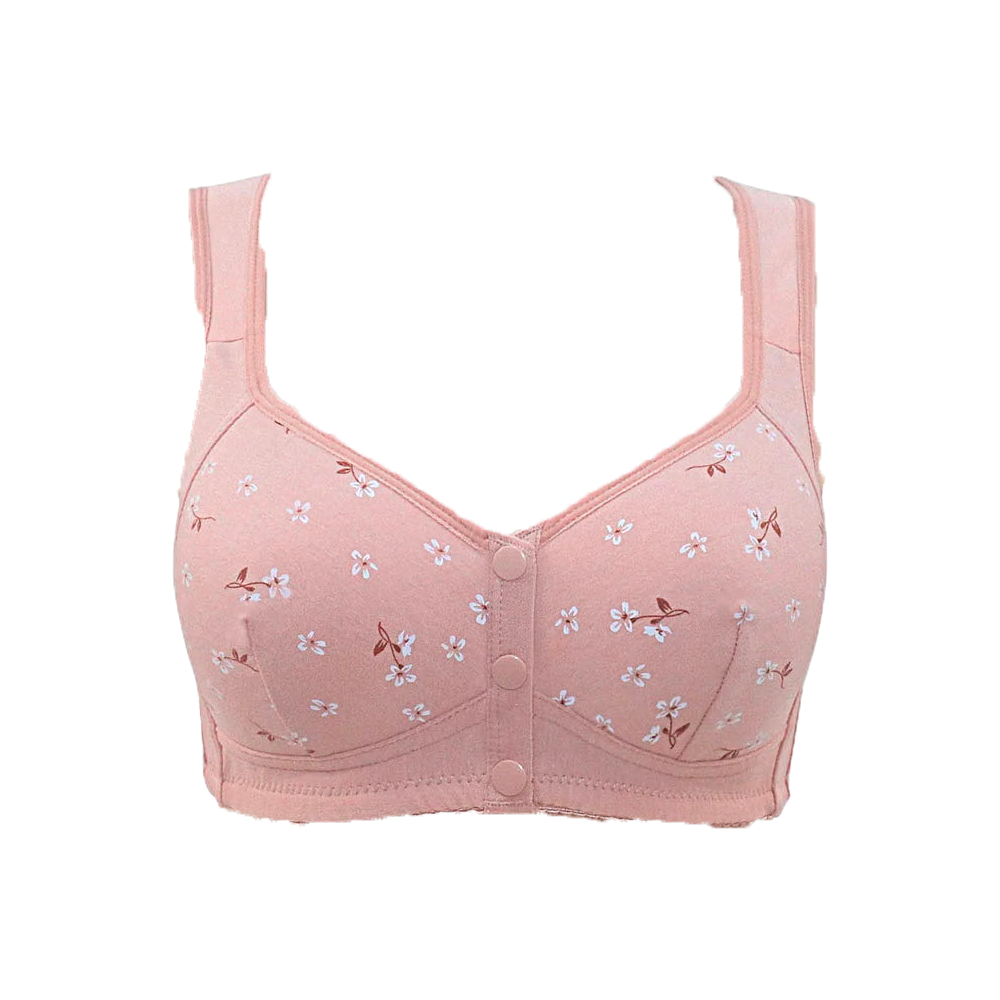 Soutien-gorge 100% coton à imprimé floral