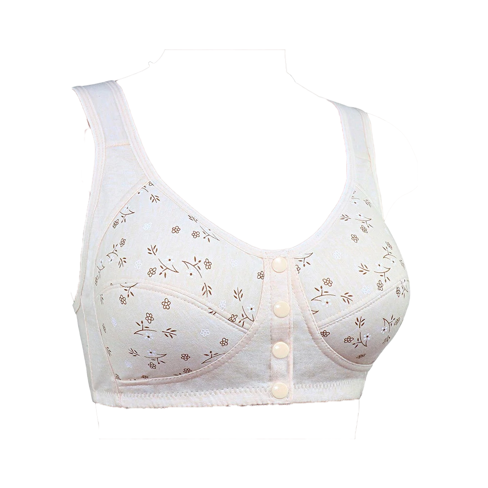 Soutien-gorge 100% coton à imprimé floral