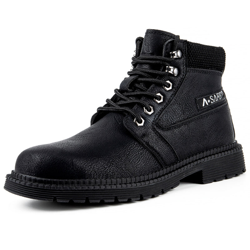 Bottes Rangers à lacets embout renforcé en Cuir