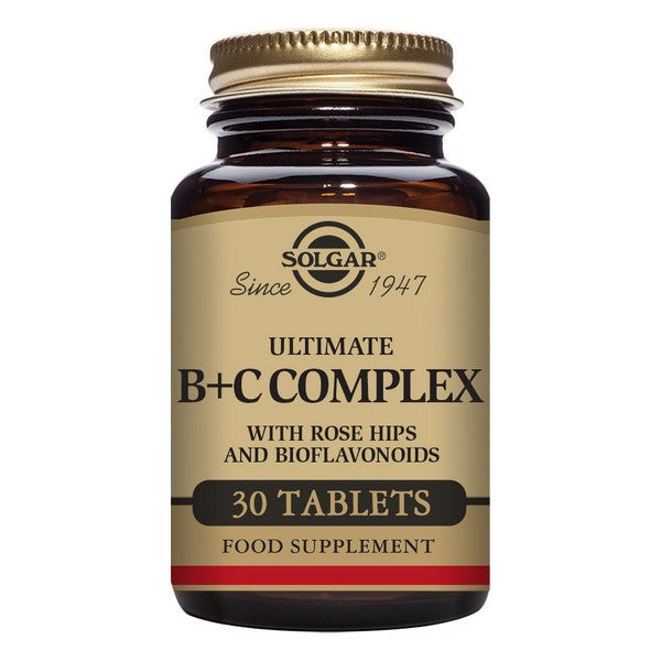 Ultimate B + C Complex Solgar (30 comprimés)