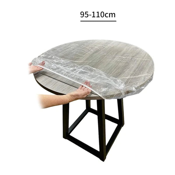 Nappe de Table Ronde Transparente et Elastique