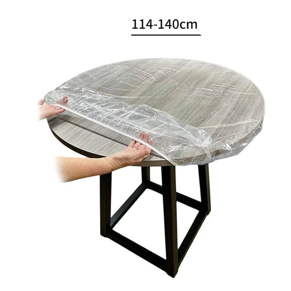 Nappe de Table Ronde Transparente et Elastique