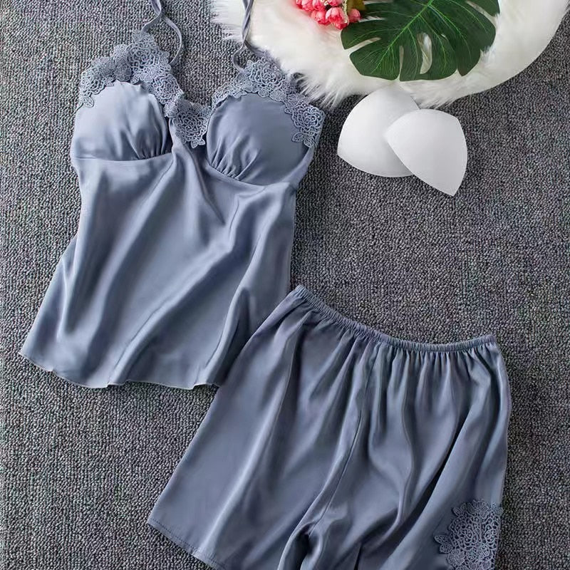 Ensemble de pyjama en satin - 5 pièces