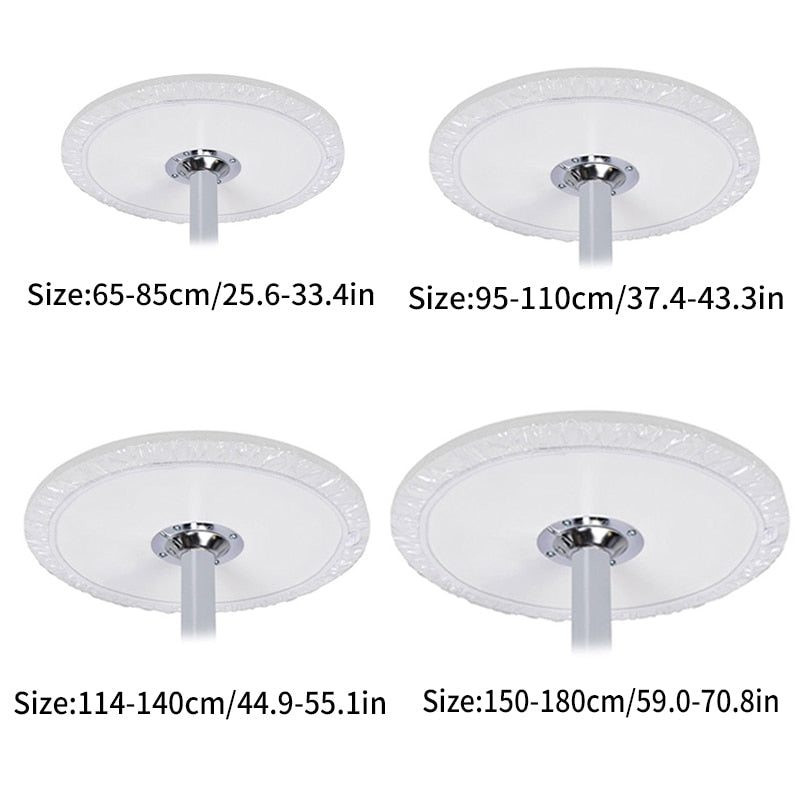 Nappe de Table Ronde Transparente et Elastique