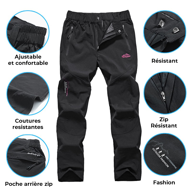 Pantalon de Randonnée Imperméable - Femme