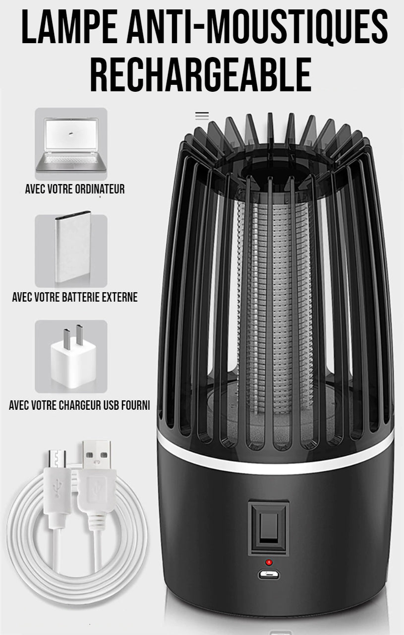 Lampe LED anti-moustiques rechargeable