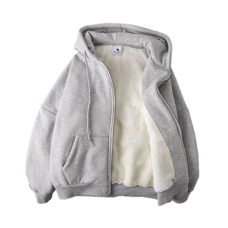 Sweat zip fourré
