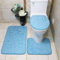 Ensemble de 3 tapis de salle de bain moelleux et absorbant