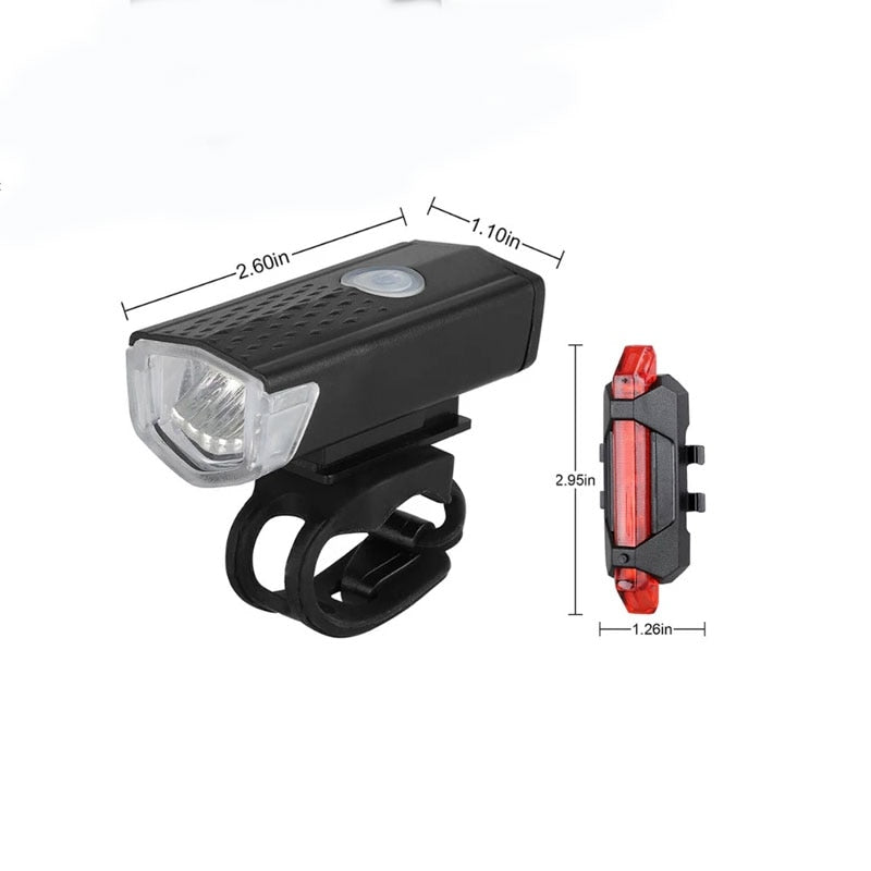 Éclairage AV/AR pour vélo