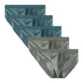 Lot de 5 Slips Antibactériens en Soie Glacée
