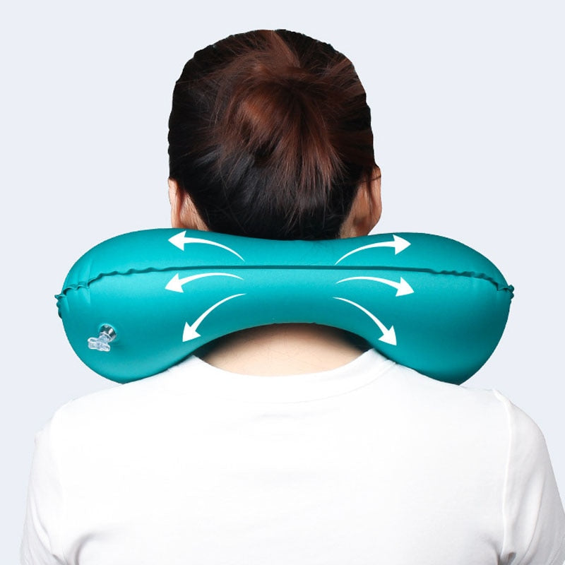 Oreiller de Voyage Auto Gonflable