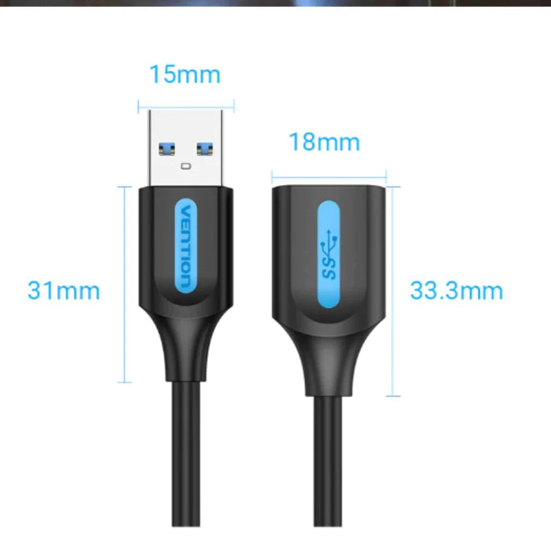 Câble 5mètres - Rallonge USB