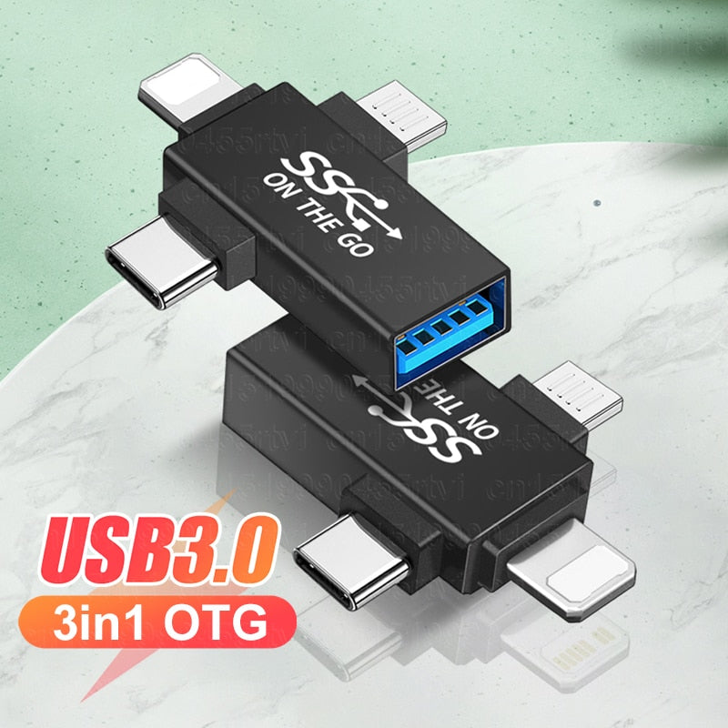Connecteur USB 3 en 1